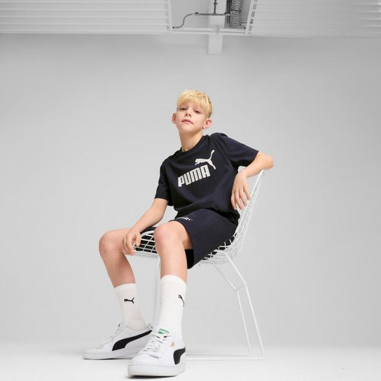 Shorts Infantil Puma Essentials Logo Jersey