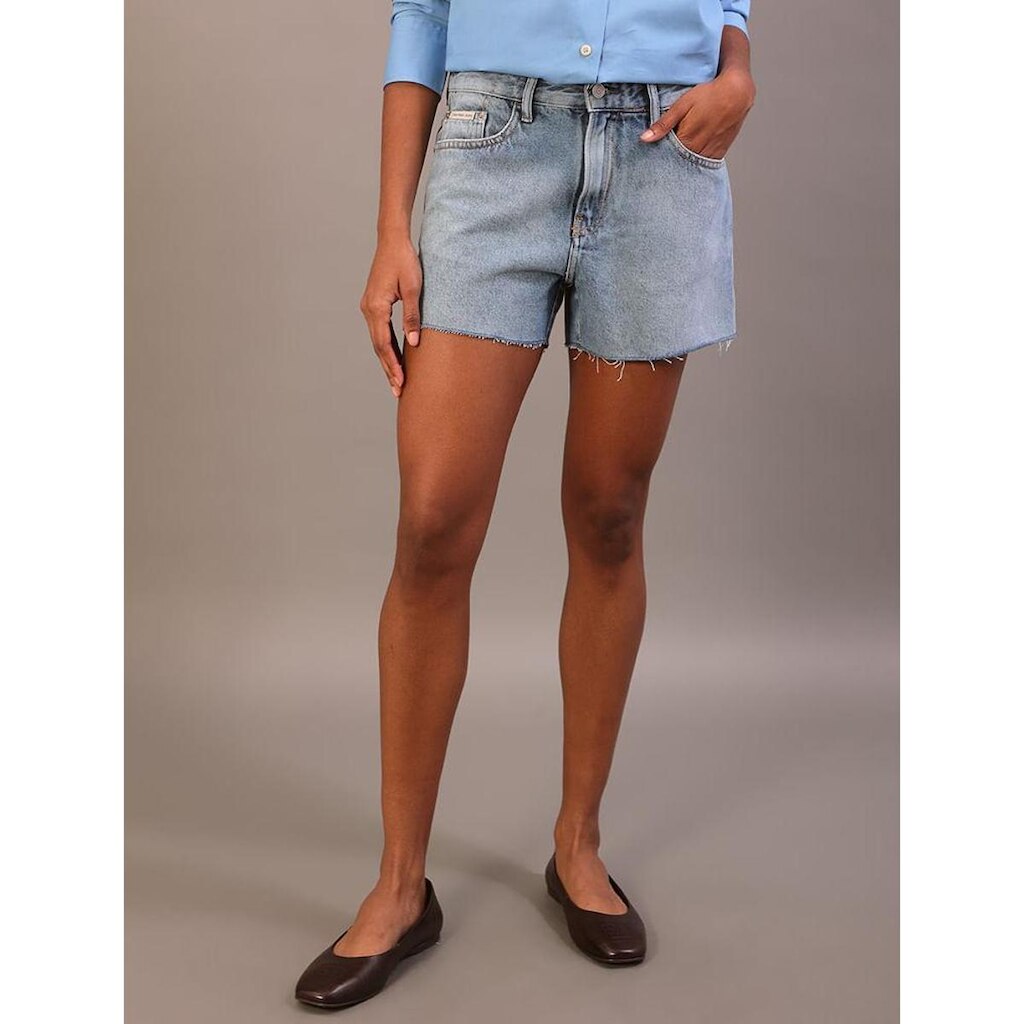 Shorts Jeans  5 Pockets Barras a Fio