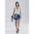 Shorts Jeans Com Recortes Hering - Azul