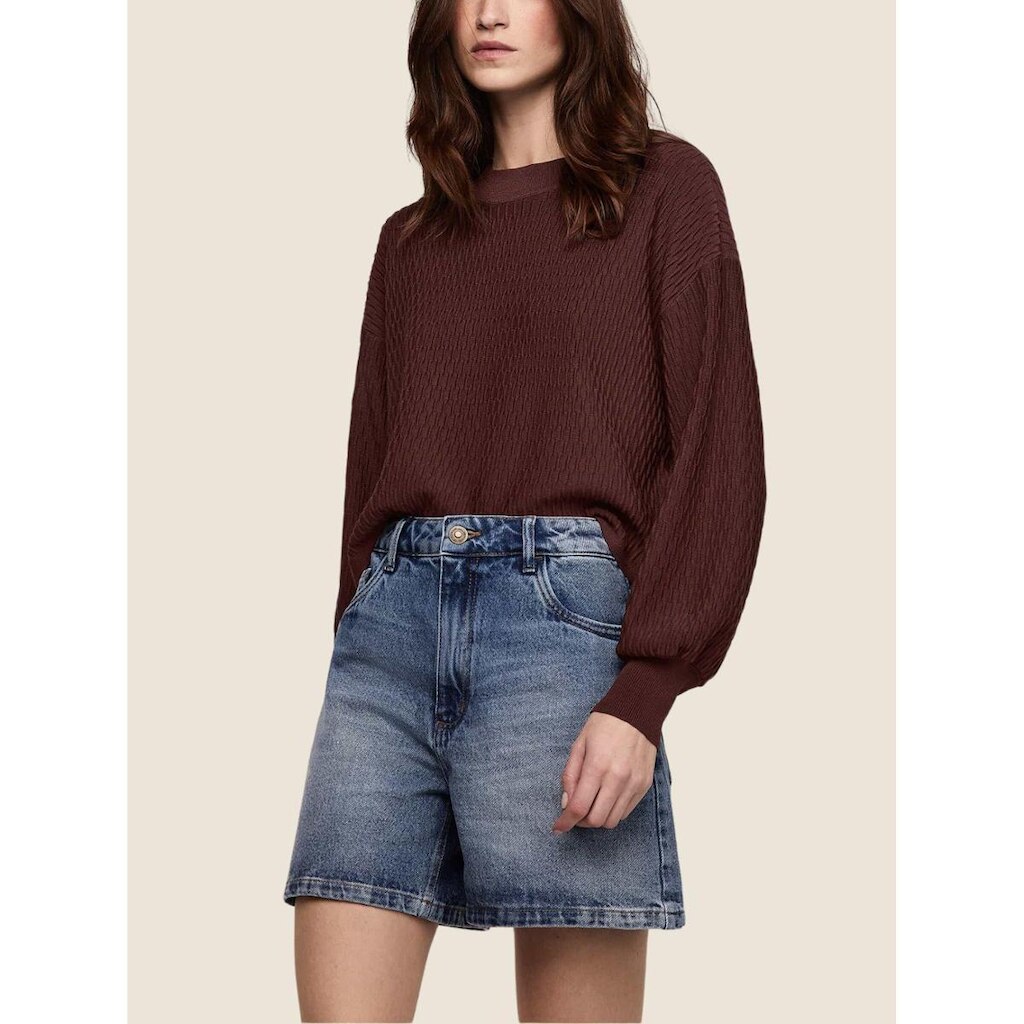 Shorts Jeans e-co2 Cintura Alta Dzarm