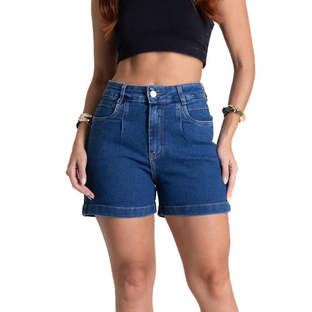 Shorts Jeans Sawary - 281906 - Azul médio 46