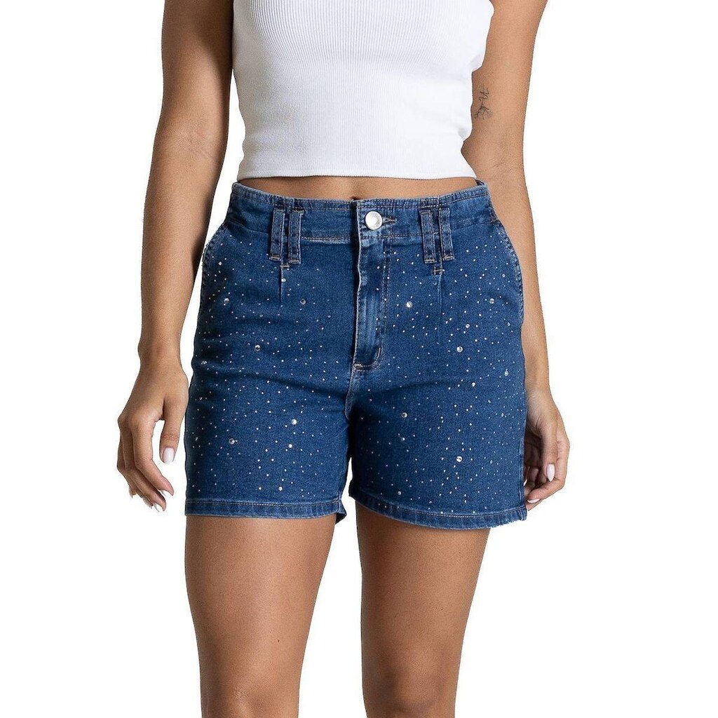 Shorts Jeans Sawary - 284146 - Azul médio 46