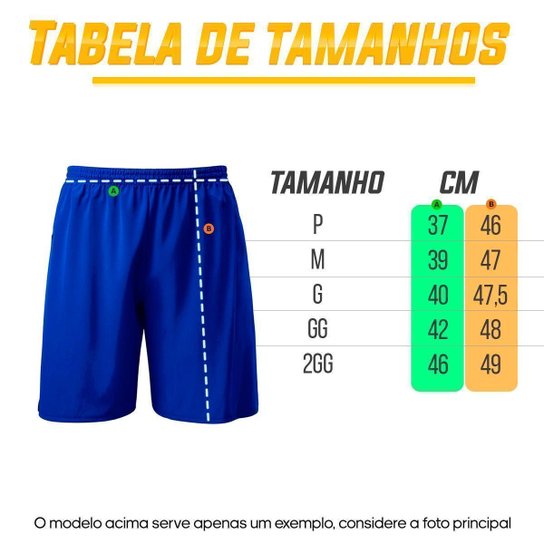 Shorts Joma Cruzeiro Futsal 25 S/Nº