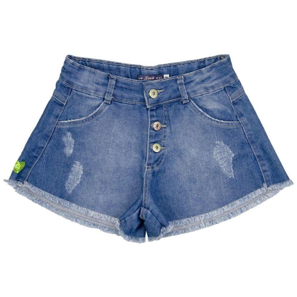 Shorts Juvenil Look Jeans Godê Jeans - UNICA - 8