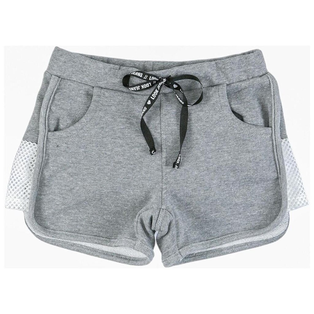 Shorts Juvenil Look Jeans Moletom Mescla - 8 - MESCLA