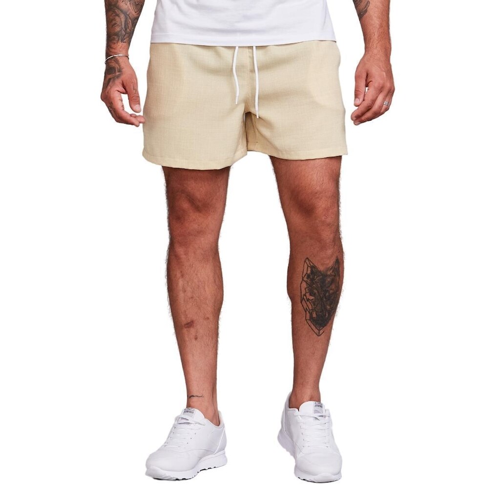 Shorts Linho Bermuda Masculina Verão
