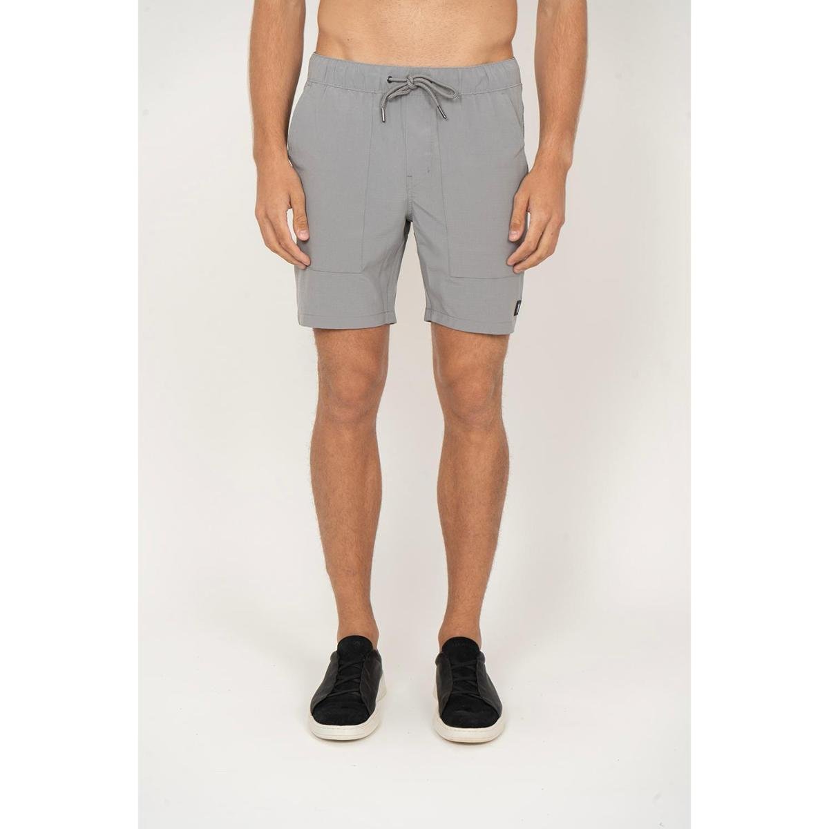 Shorts Liso Aleatory Rip Stop Cinza