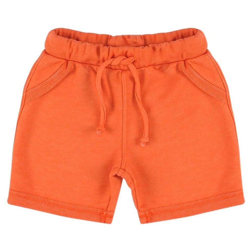 Shorts Look Jeans Moletom Collor - P - LARANJA