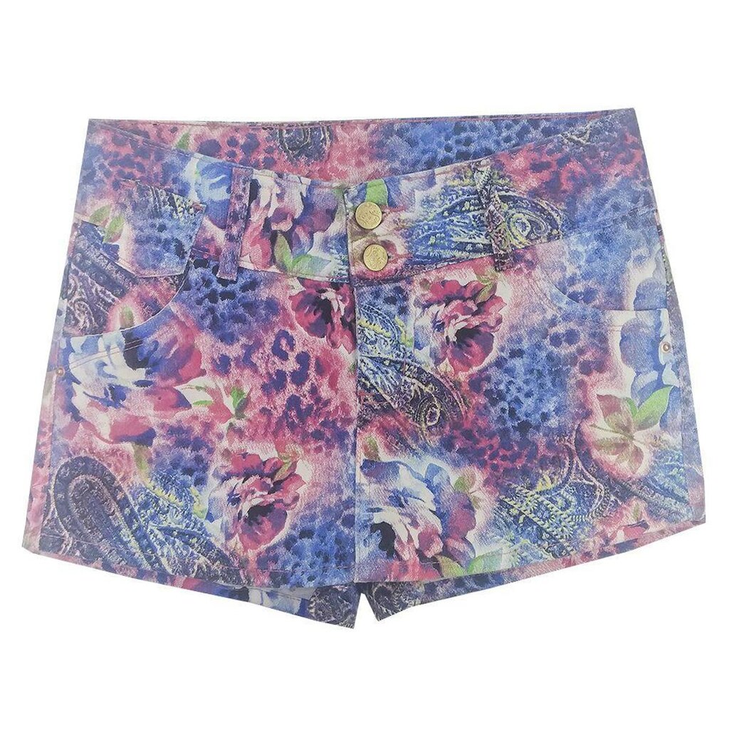 Shorts Look Jeans Saia Rosa - 18 - UNICA