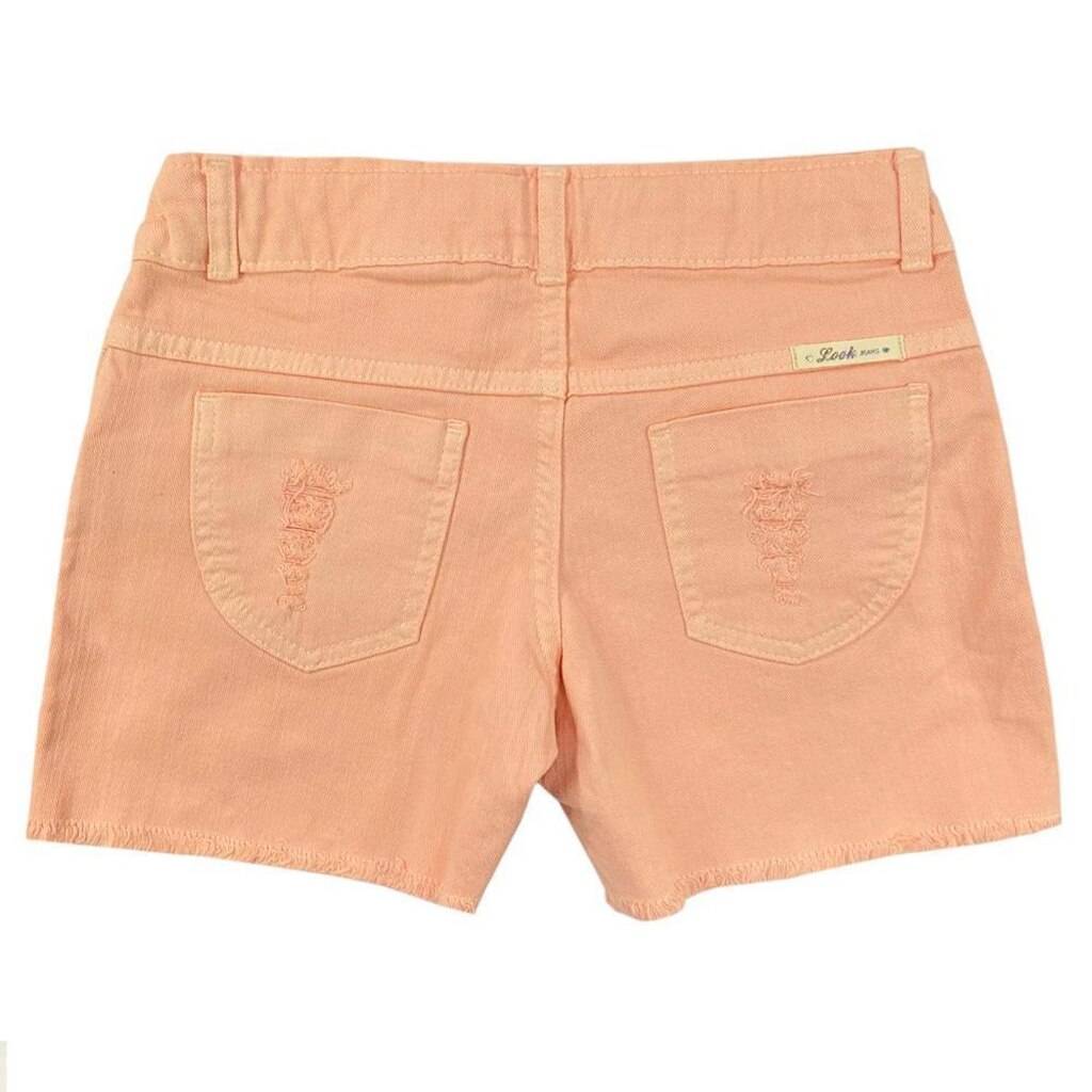 Shorts Look Jeans Sarja Collor Feminino Infantil