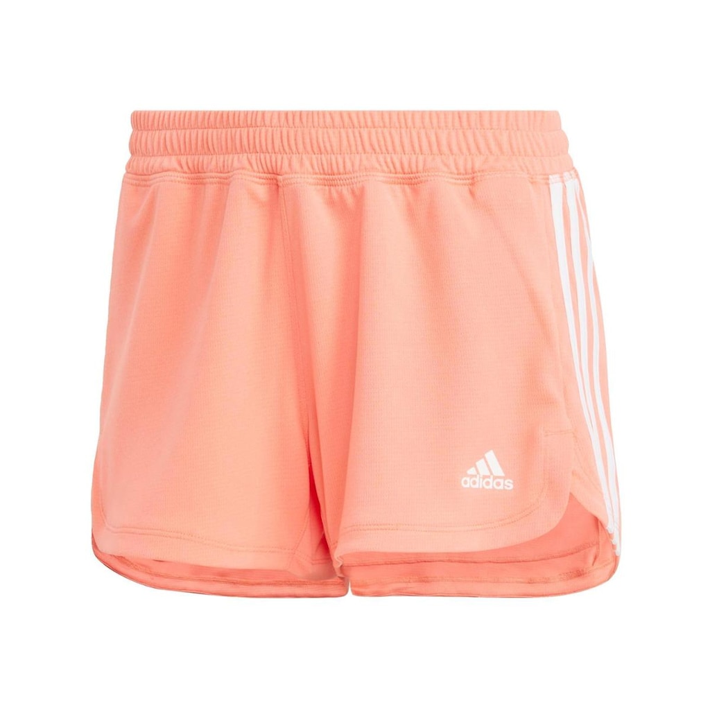 Shorts Malha Pacer 3-Stripes Borgonha Adidas