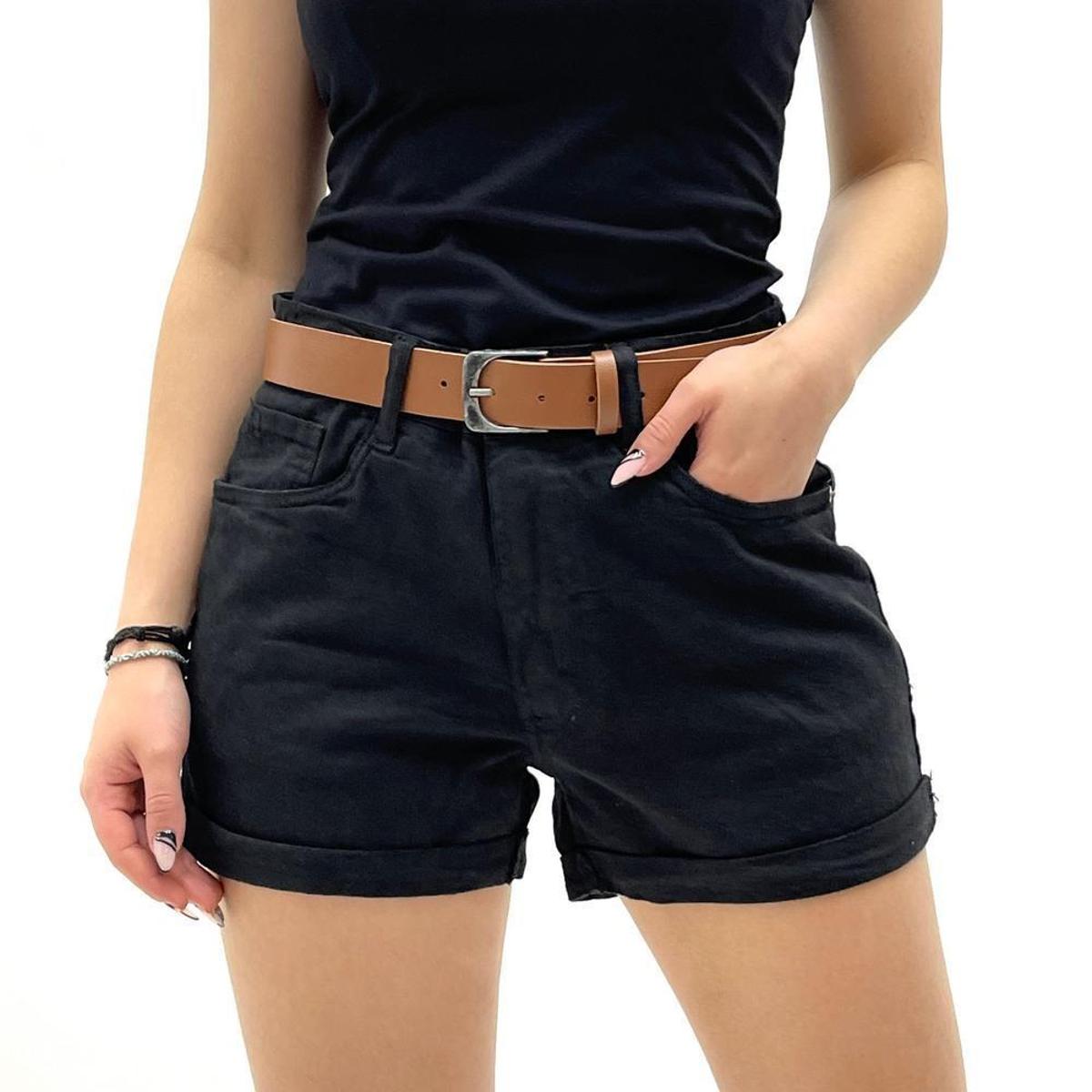 shorts boyfriend preto