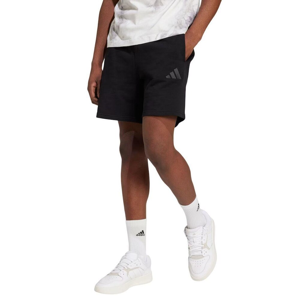 SHORTS MOLETINHO FRENCH TERRY IX1247 - PRETO 2GG