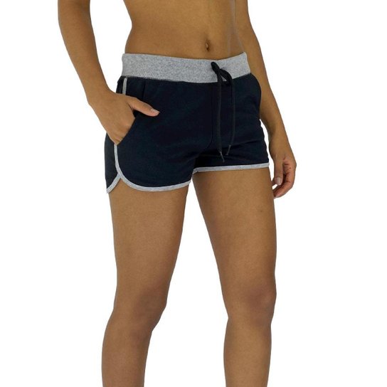 Shorts MXD Conceito Detalhe Feminino - Preto Menor preço em Shorts MXD Conceito Detalhe Feminino - Preto