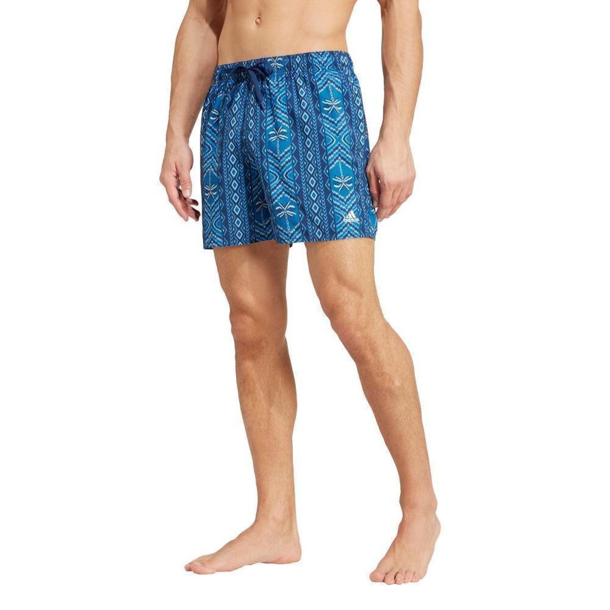 Shorts Natação adidas x FARM Rio - Curto Adidas Masculino - Azul