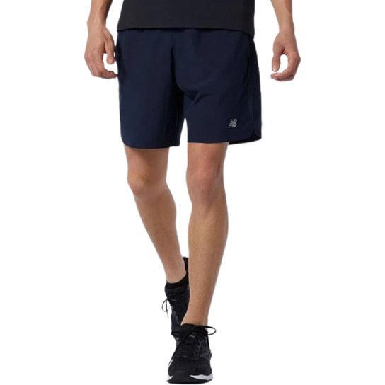 Shorts New Balance 7IN Accelera Masculino - Marinho - Preto Menor preço em Shorts New Balance 7IN Accelera Masculino - Marinho - Preto