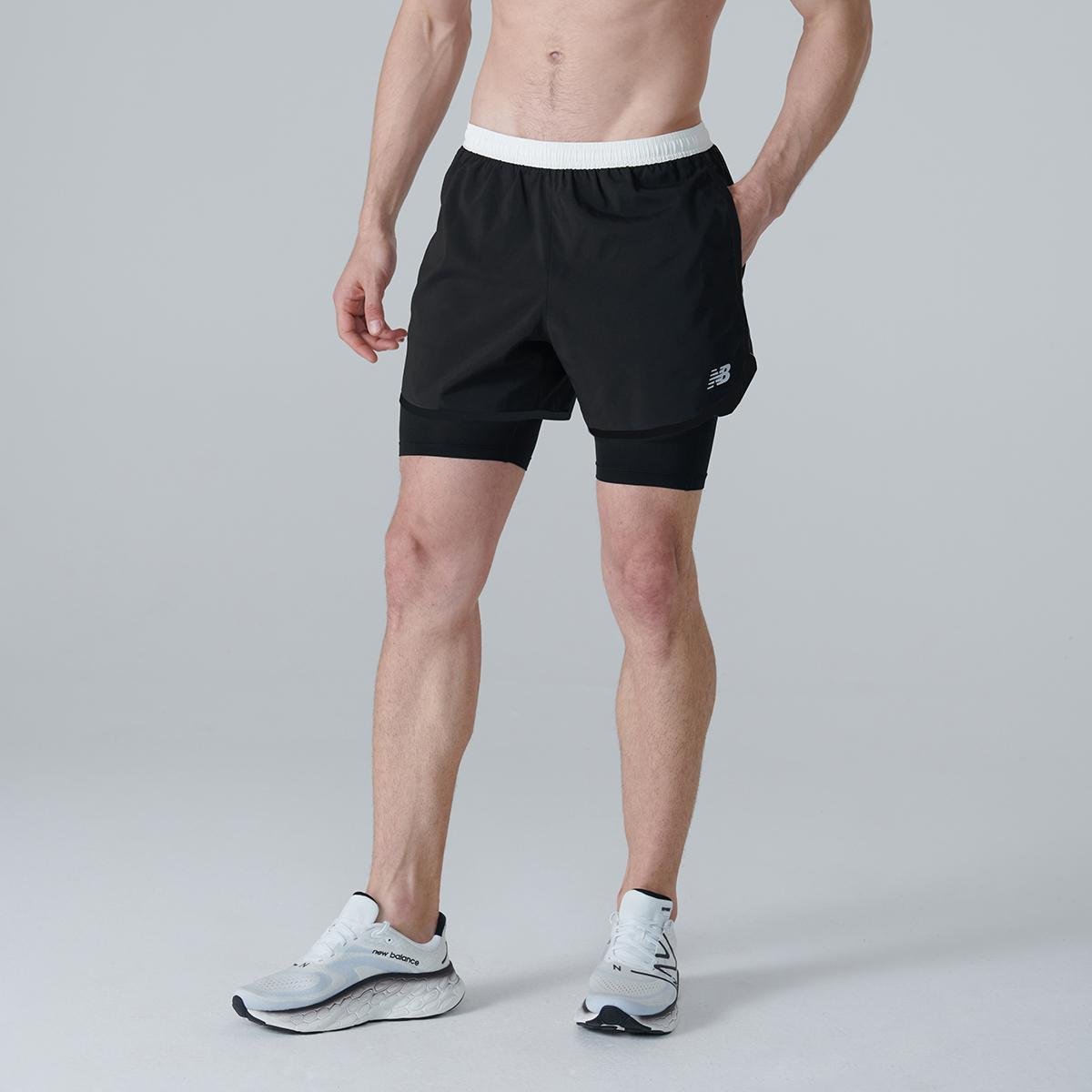 Shorts New Balance Accelerate 2 Em 1 Masculino