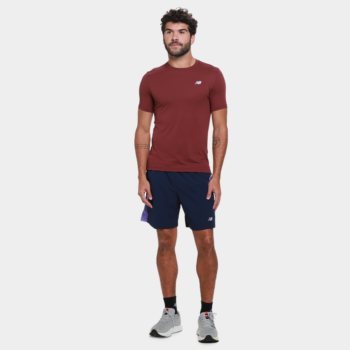 Shorts New Balance Fast Days 7 Masculina - 4