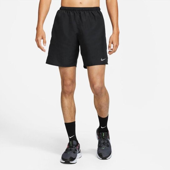Shorts Nike Challenger Masculino - Preto Menor preço em Shorts Nike Challenger Masculino - Preto