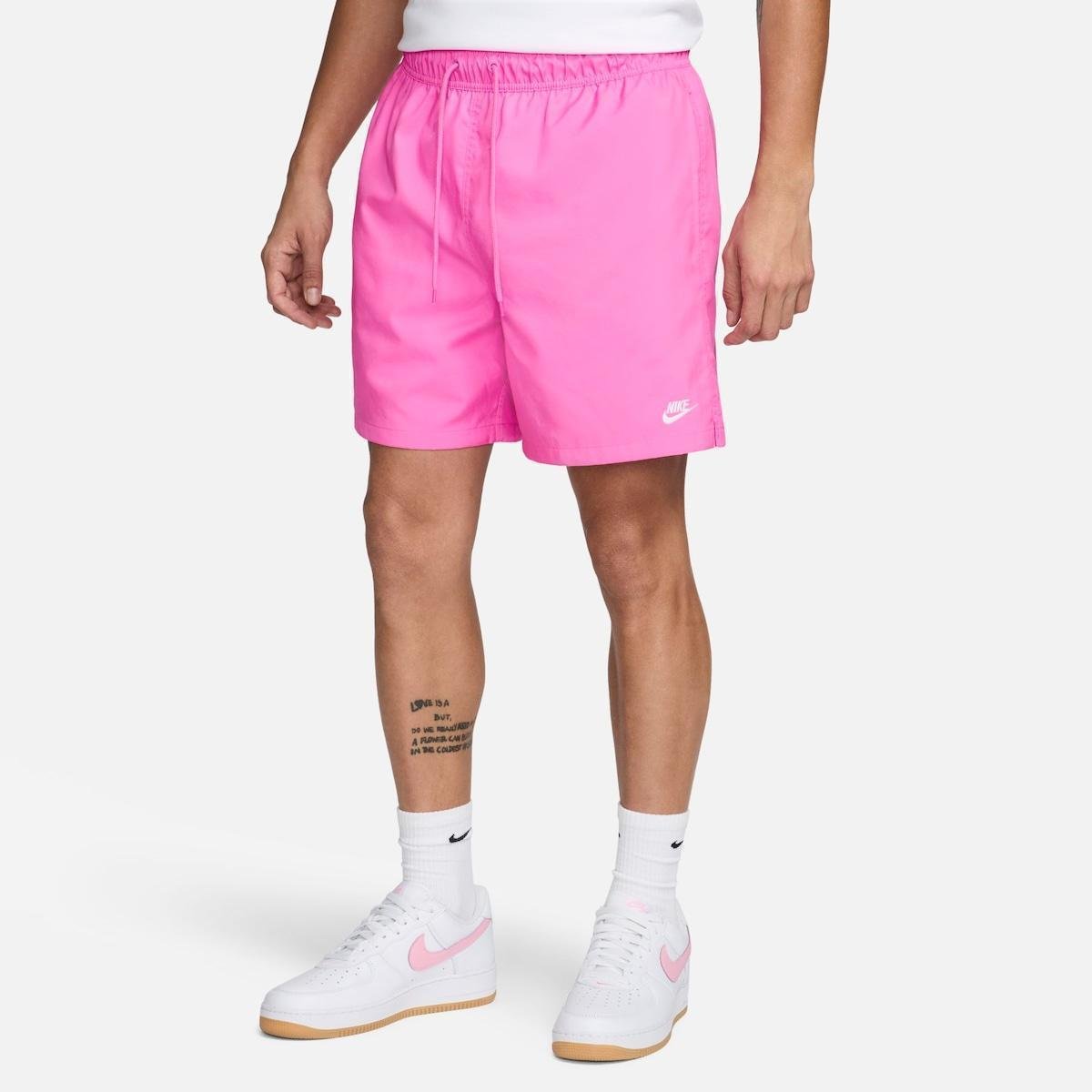 Shorts Nike Club Flow Masculino Rosa Netshoes - Main Image