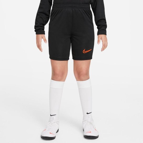Shorts Nike Dri-FIT Academy Infantil - Preto Menor preço em Shorts Nike Dri-FIT Academy Infantil - Preto