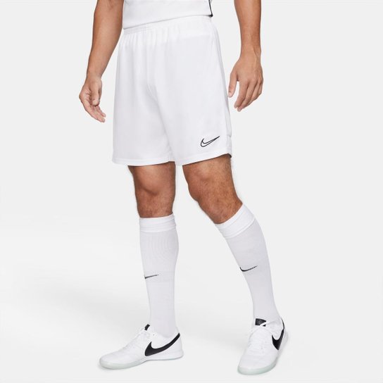 Shorts Nike Dri-FIT Academy Masculino - Branco Menor preço em Shorts Nike Dri-FIT Academy Masculino - Branco