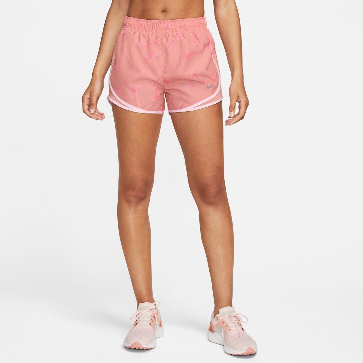 Shorts Nike Dri-FIT Swoosh Tempo Feminino Rosa Netshoes