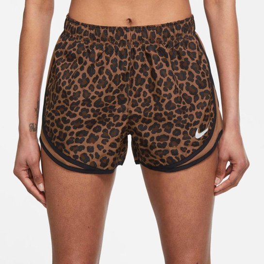 Shorts Nike Dri-FIT Tempo Feminino - Marrom Menor preço em Shorts Nike Dri-FIT Tempo Feminino - Marrom