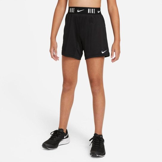 Shorts Nike Dri-FIT Trophy Infantil - Preto Menor preço em Shorts Nike Dri-FIT Trophy Infantil - Preto
