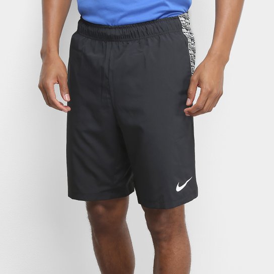 Shorts Nike Flex Woven 2.0 Masculino - Preto e Branco Menor preço em Shorts Nike Flex Woven 2.0 Masculino - Preto e Branco