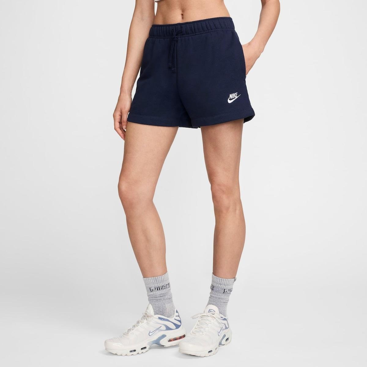 Shorts Nike Sportswear Club Fleece Feminino - Azul | Netshoes