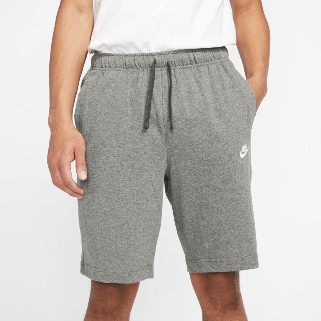 Shorts Nike Sportswear Club Fleece Masculino Cinza Netshoes