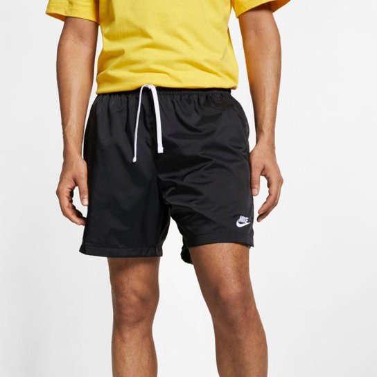 Shorts Nike Sportswear Woven Flow Masculino - Preto Menor preço em Shorts Nike Sportswear Woven Flow Masculino - Preto