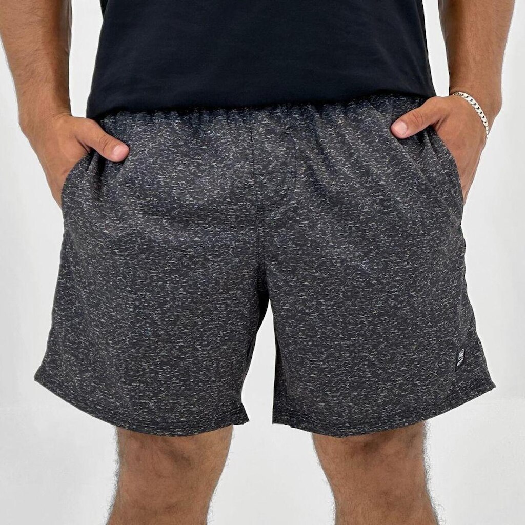 Shorts Oceano D'Água Estampado Masculino