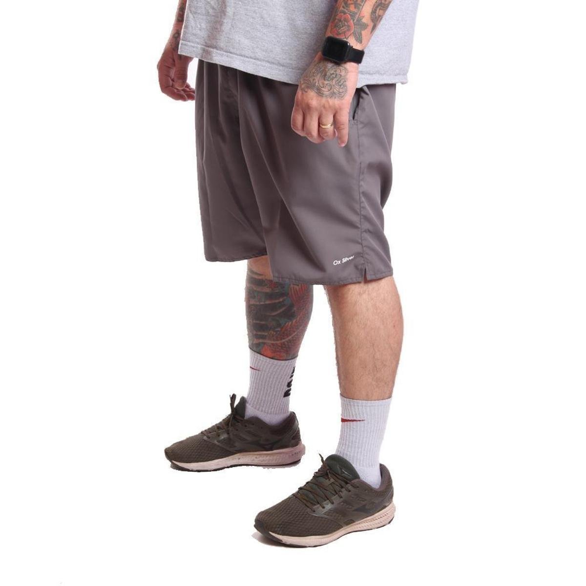 Shorts Ox Silver Plus Size Tecno Light (tabela ultima foto)