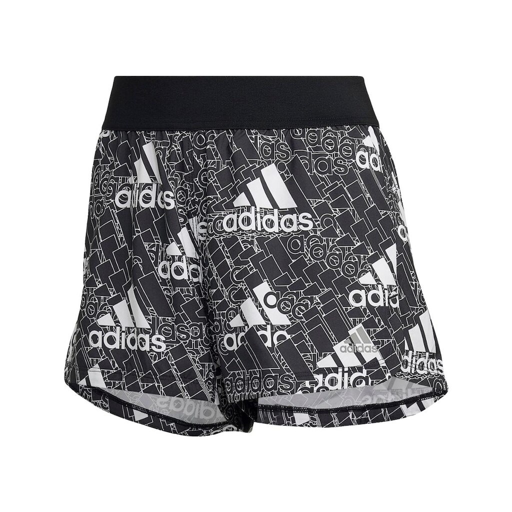 Shorts Pacer Estampa Logo Made for Training-Branco Adidas