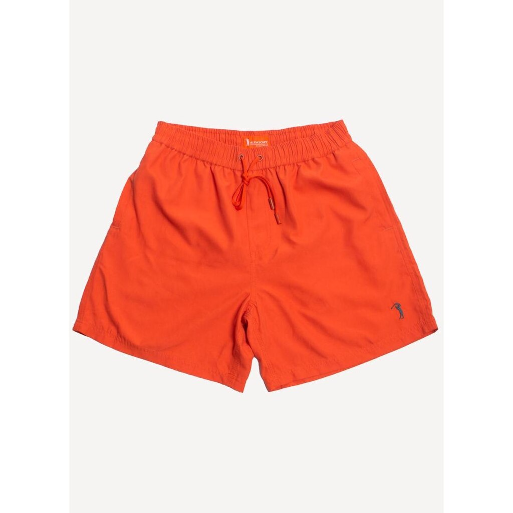 Shorts Praia Aleatory Microfibra Summer Laranja