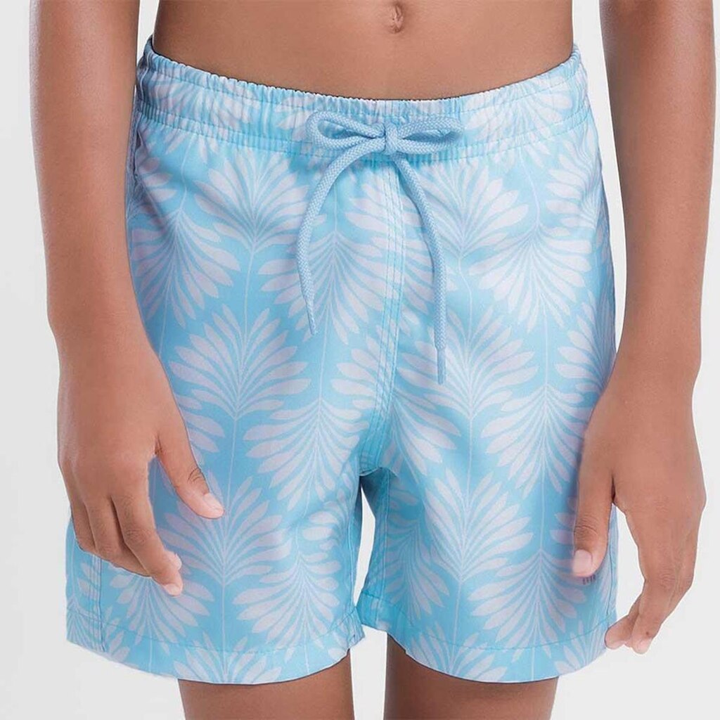 Shorts Praia Infantil Estampado Art Deco