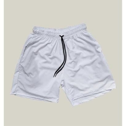 Shorts Praia Masculino Elastano Premium WSS Basic Branco - Branco
