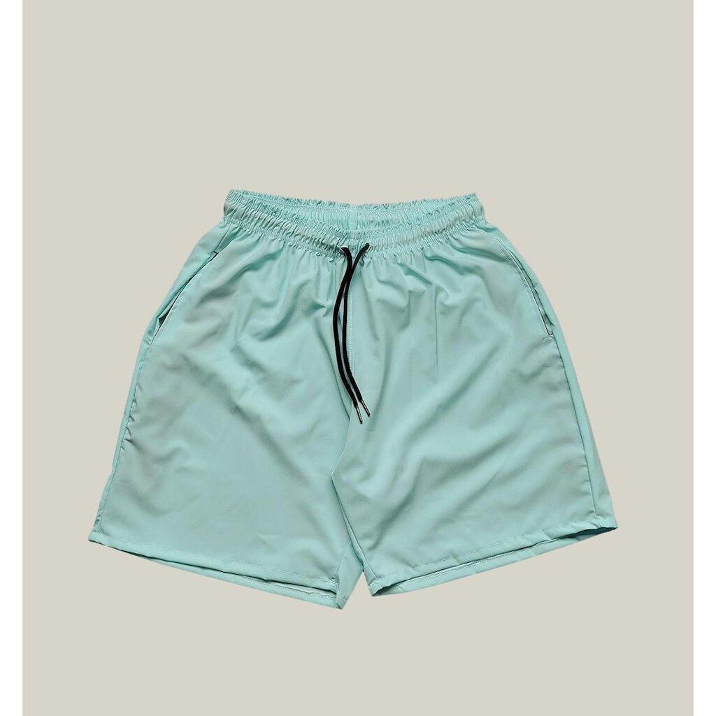 Shorts Praia Masculino Elastano Premium WSS Basic Verde Agua