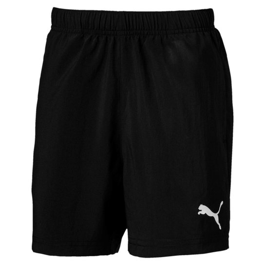 Shorts Puma Active Woven 5" Infantil - Preto - 08 - Preto Menor preço em Shorts Puma Active Woven 5" Infantil - Preto - 08 - Preto