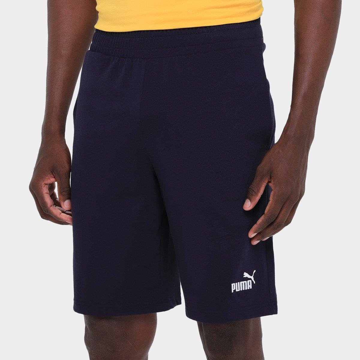 Shorts Puma Ess N. 1 Jersey Masculino Menor preço em Shorts Puma Ess N. 1 Jersey Masculino