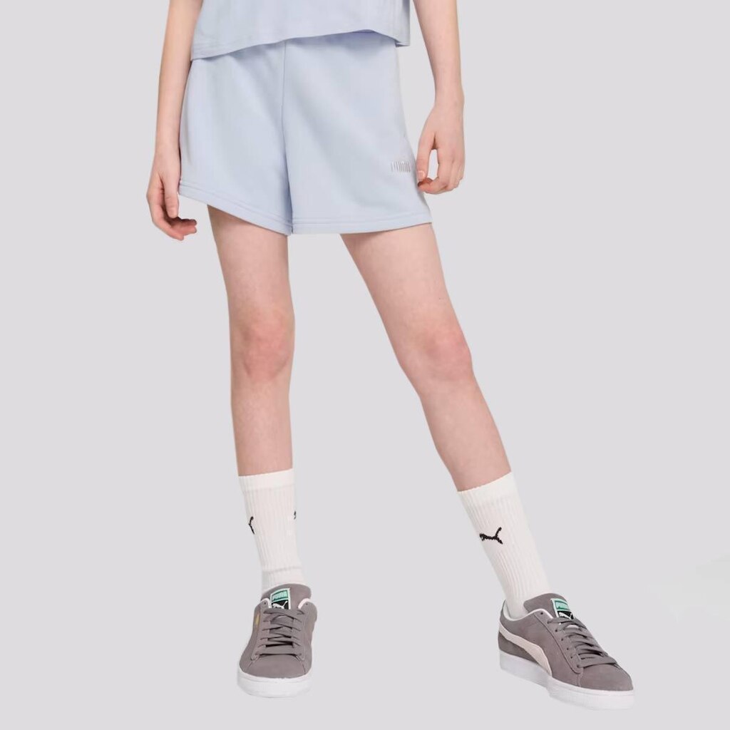 Shorts Puma ESS Small NO. 1 Juvenil Feminina Azul