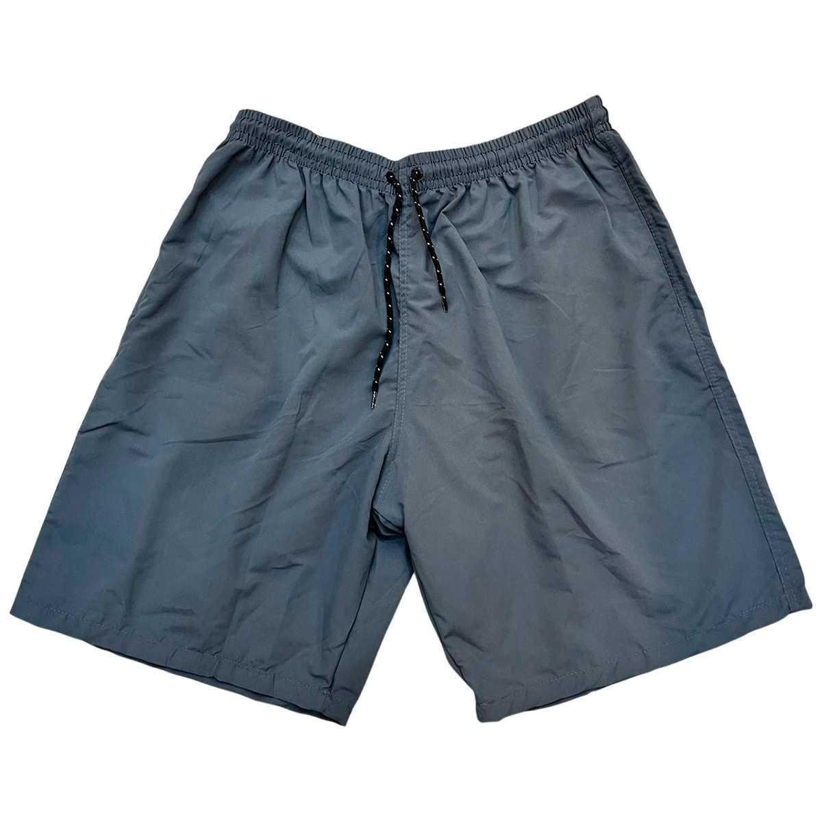Shorts Rota Da Onda Com 2 Faixas Plus Size Masculino - Cinza