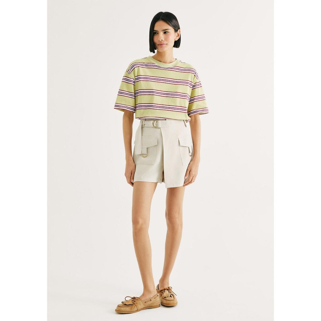 Shorts Saia Cargo Em Peach Touch