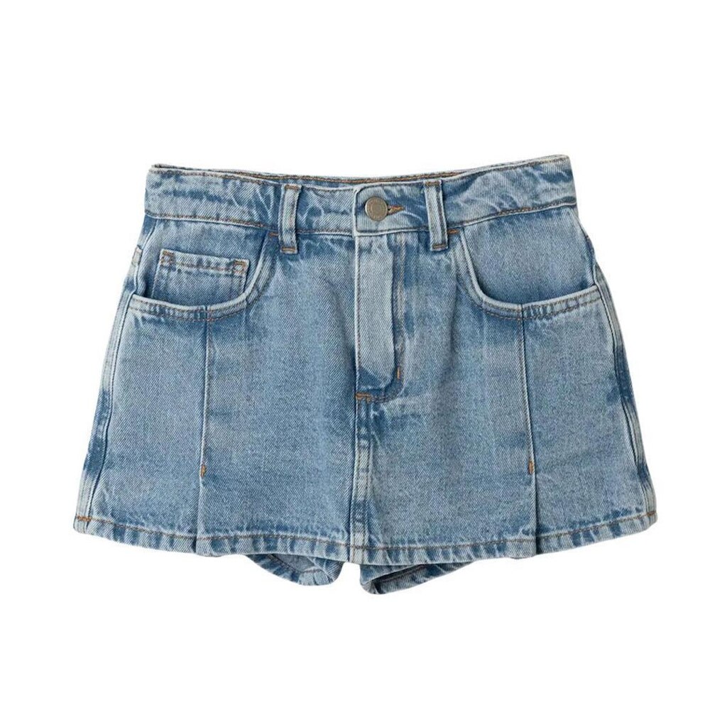 Shorts Saia Hering Infantil Jeans Estonado