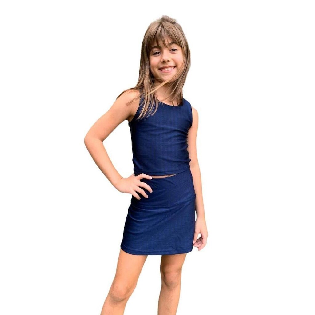 Shorts Saia Infantil - Azul Marinho
