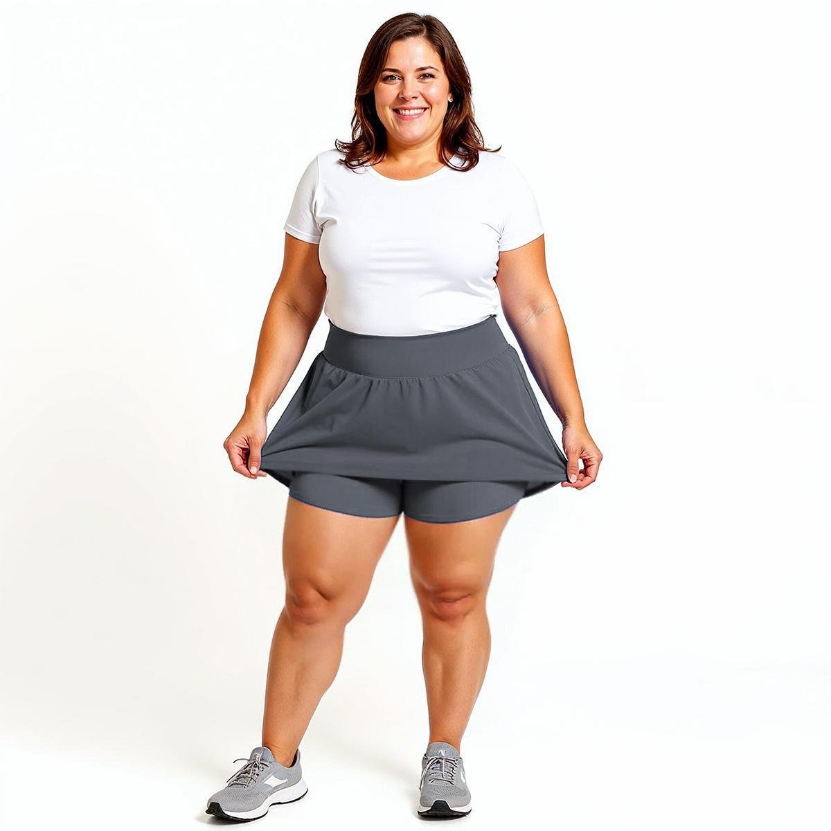 Shorts Saia Plus Size Dry Fitness Academia Gimástica Extreme Thermo Menor preço em Shorts Saia Plus Size Dry Fitness Academia Gimástica Extreme Thermo