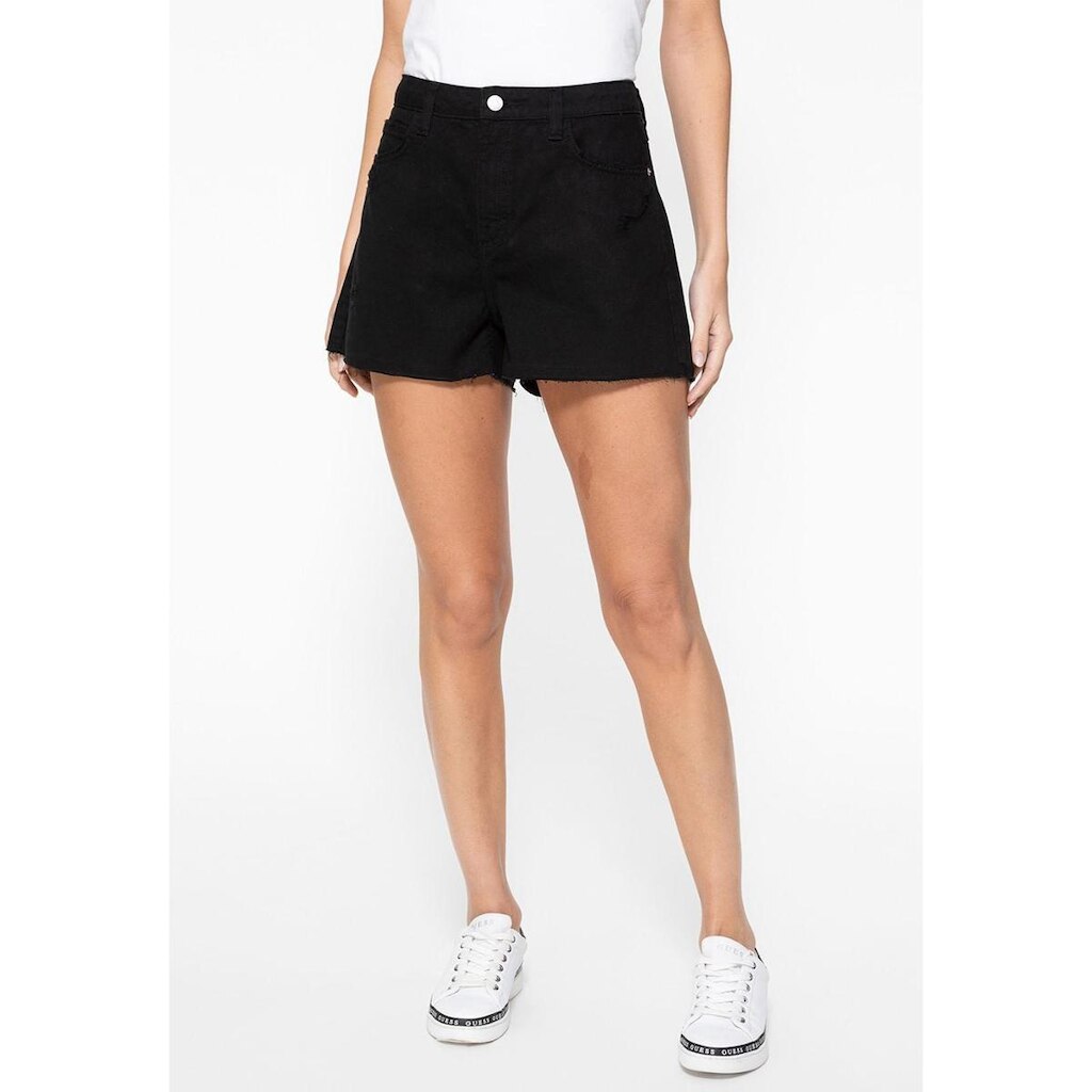 Shorts Sarja Barra Fio Guess Preto