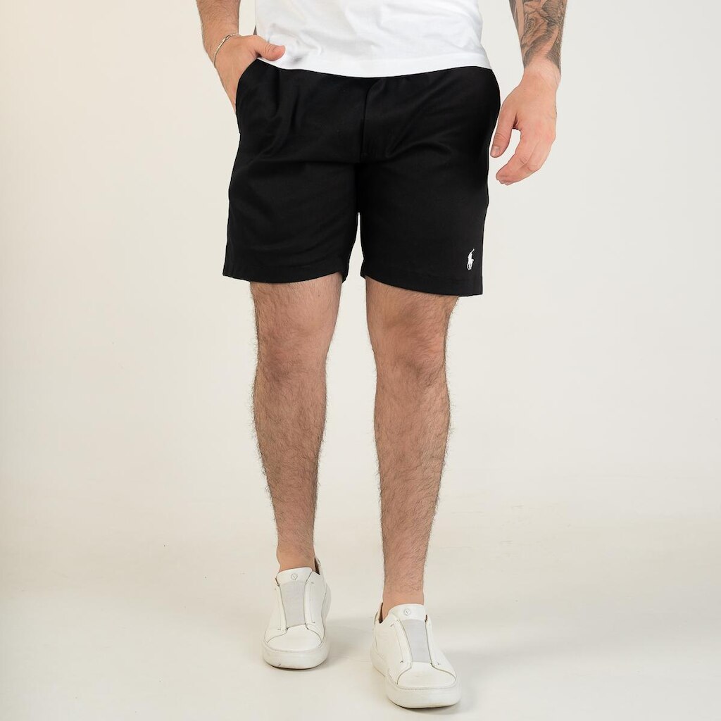 Shorts Sarja Ralph Lauren Preto